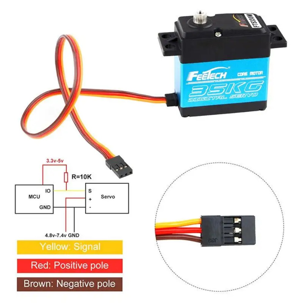 Servo Digital FEETECH FT5330M  - Rc Helicopter Servo avaliação e preço